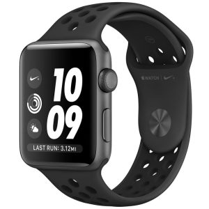 ساعت هوشمند اپل واچ سری 2 مدل 42mm Nike Plus Space Gray with Anthracite/Black Silicon Band