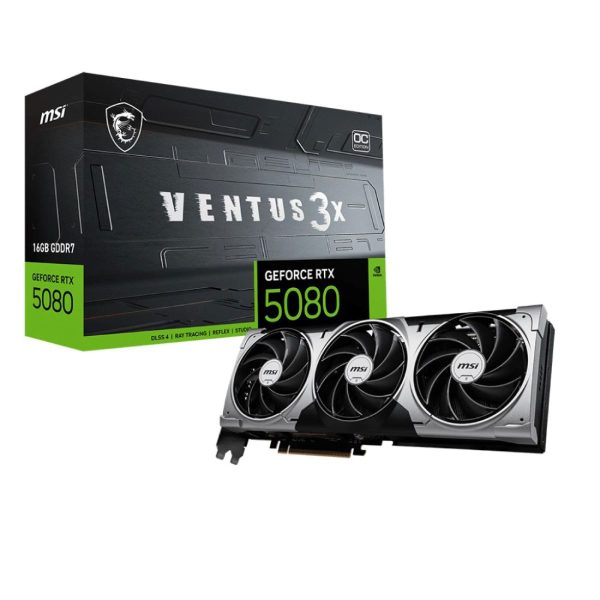 خرید کارت گرافیک MSI RTX 5080 16G Ventus 3X OC با بهترین قیمت