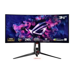 قیمت و خرید مانیتور خمیده گیمینگ ایسوس مدل ROG Swift OLED PG34WCDM سایز 34 اینچ | لیون کامپیوتر
