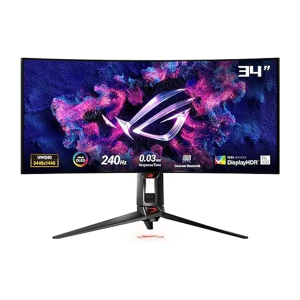 قیمت و خرید مانیتور خمیده گیمینگ ایسوس مدل ROG Swift OLED PG34WCDM سایز 34 اینچ | لیون کامپیوتر