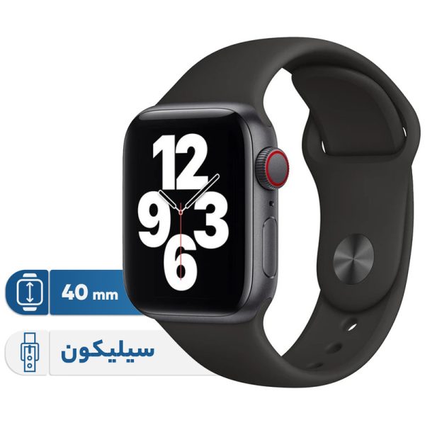 ساعت هوشمند اپل سری SE 2021 مدل 40mm Aluminum Case with Sport silicone Band